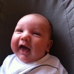 Smilende baby Mads