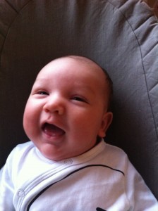 Smilende baby Mads
